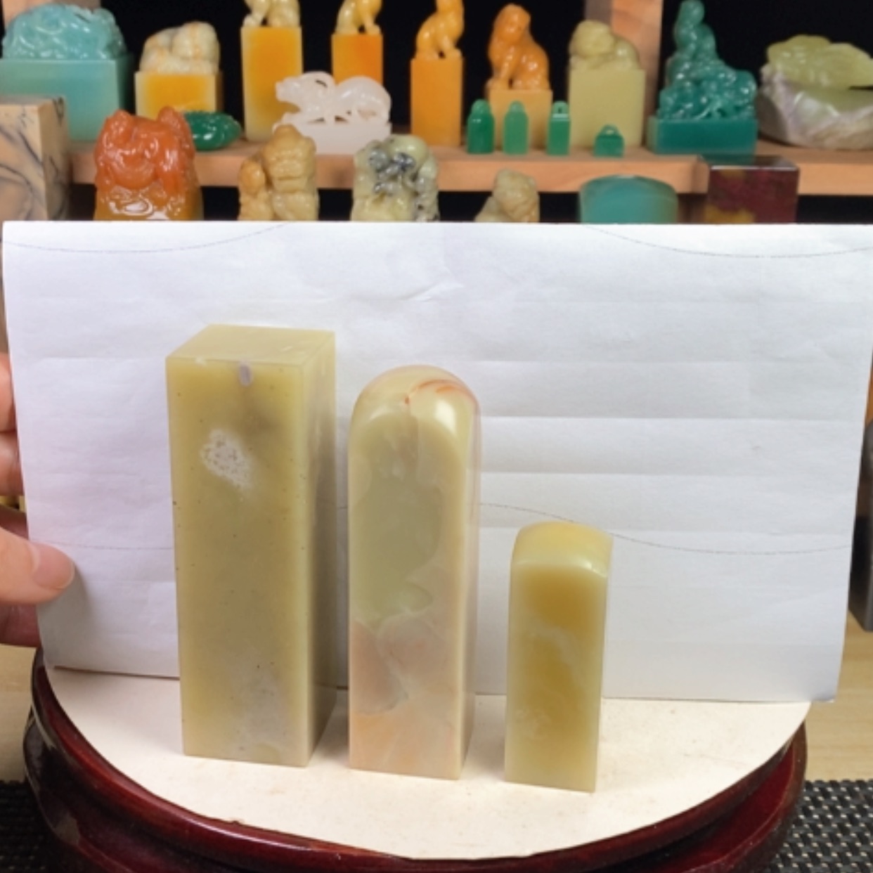 【闪购商品】青田石国*国封门黄果菜花黄……