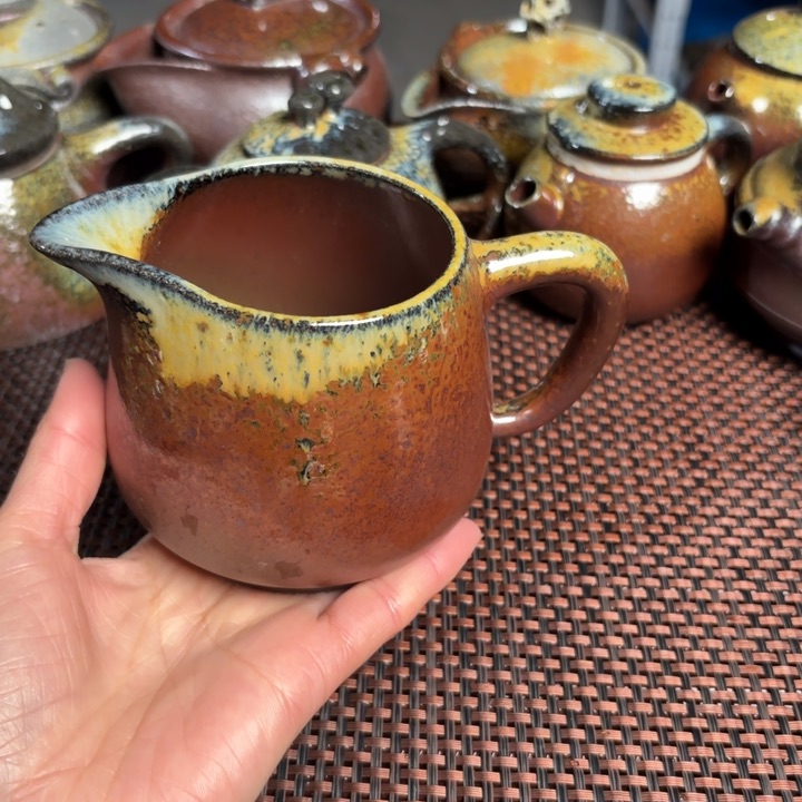 紫砂茶杯玻化功杯