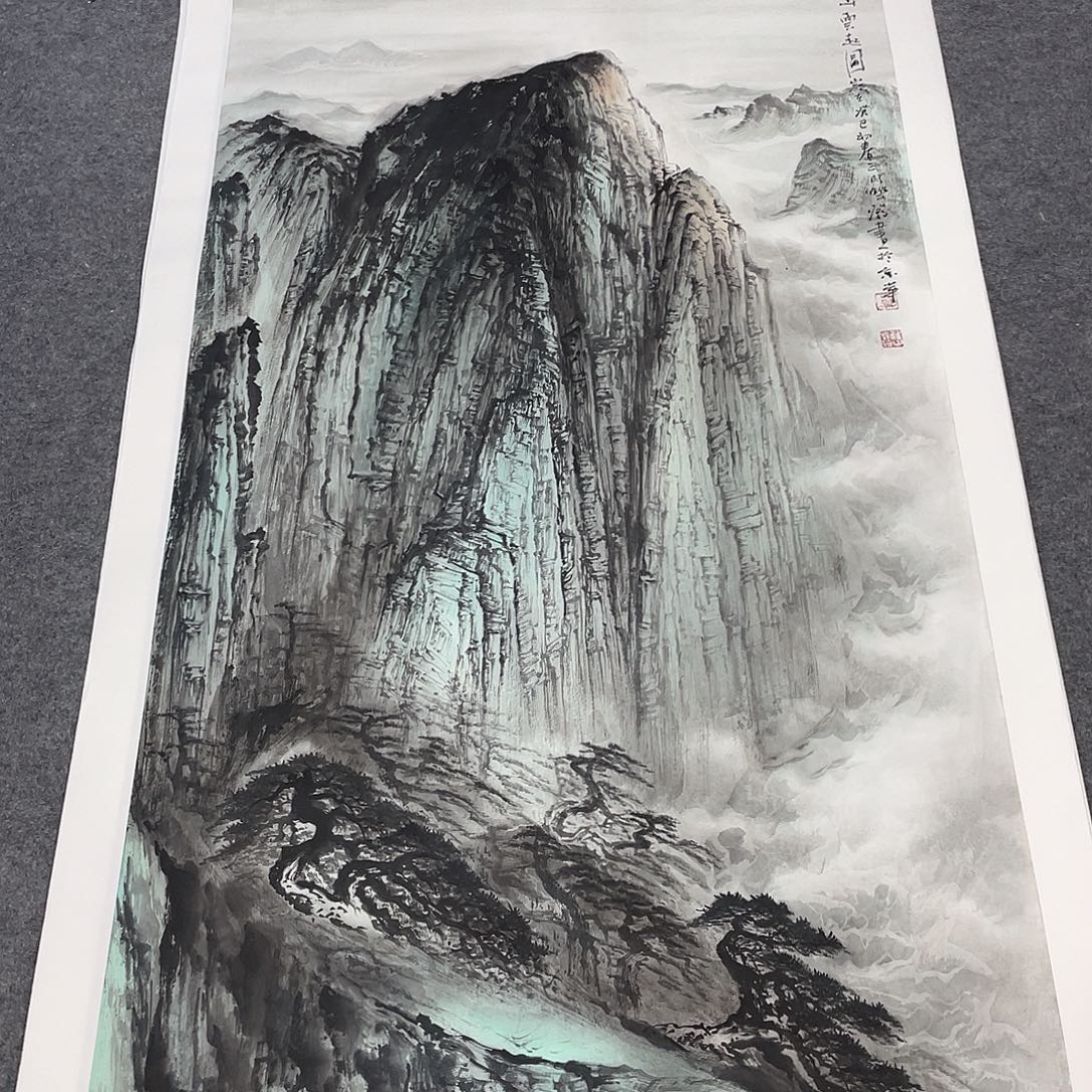 国画今天上午国画作品展示