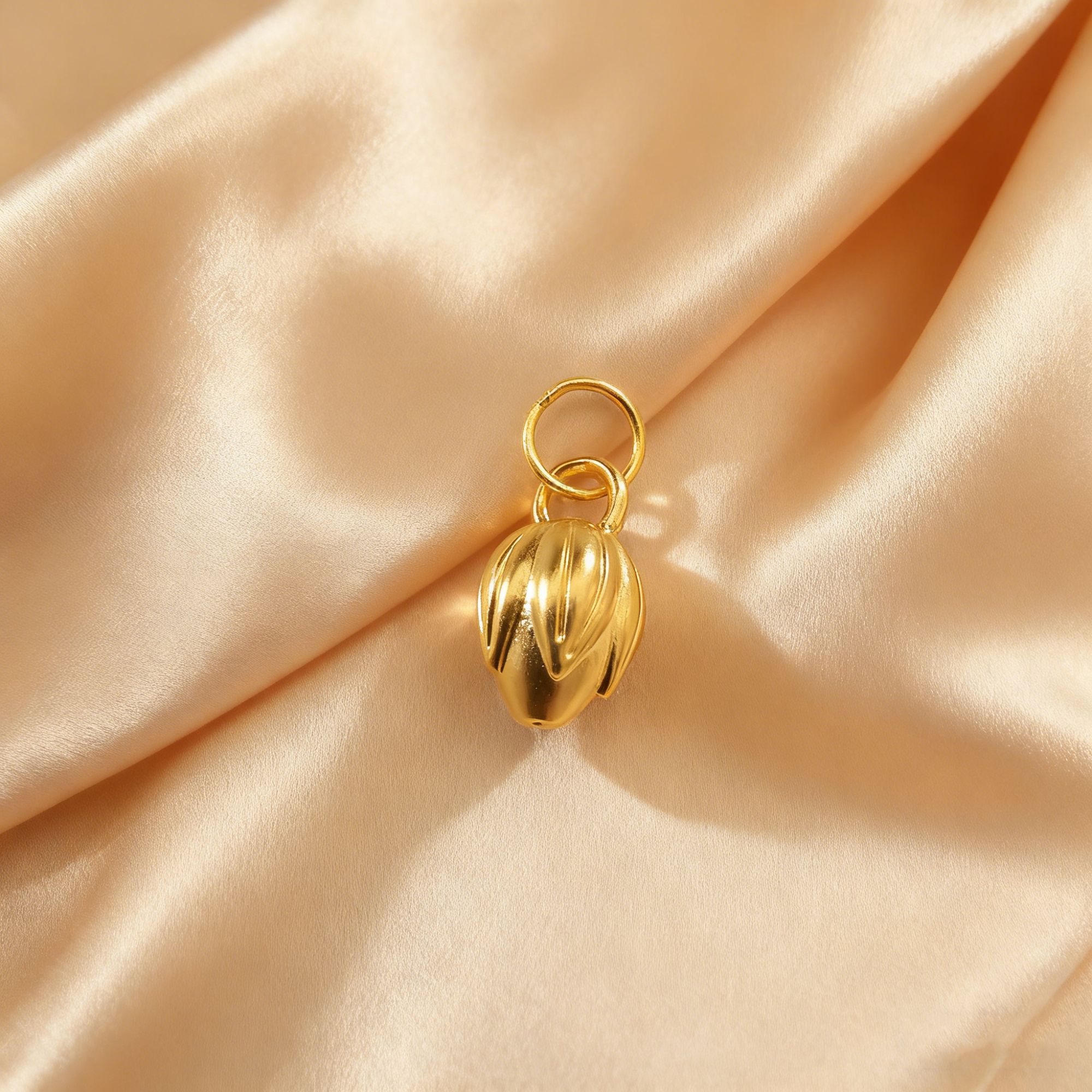 【黄金】足金999莲花提溜素金CY56