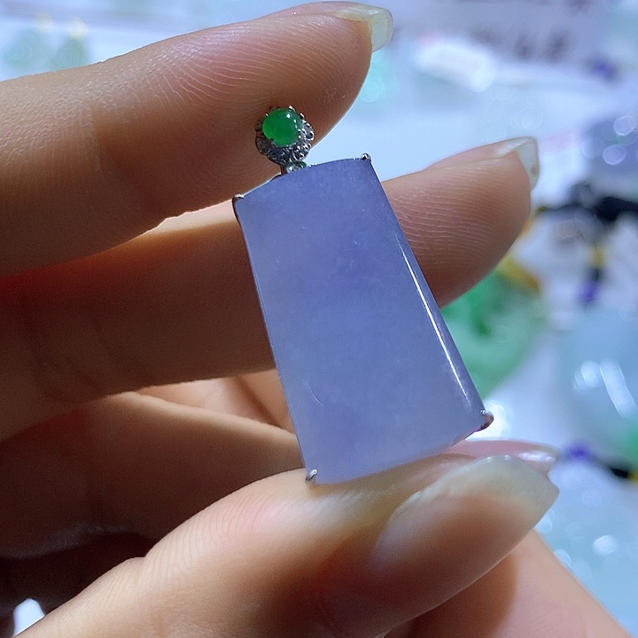 翡翠颈饰未镶嵌天然翡翠A货吊坠