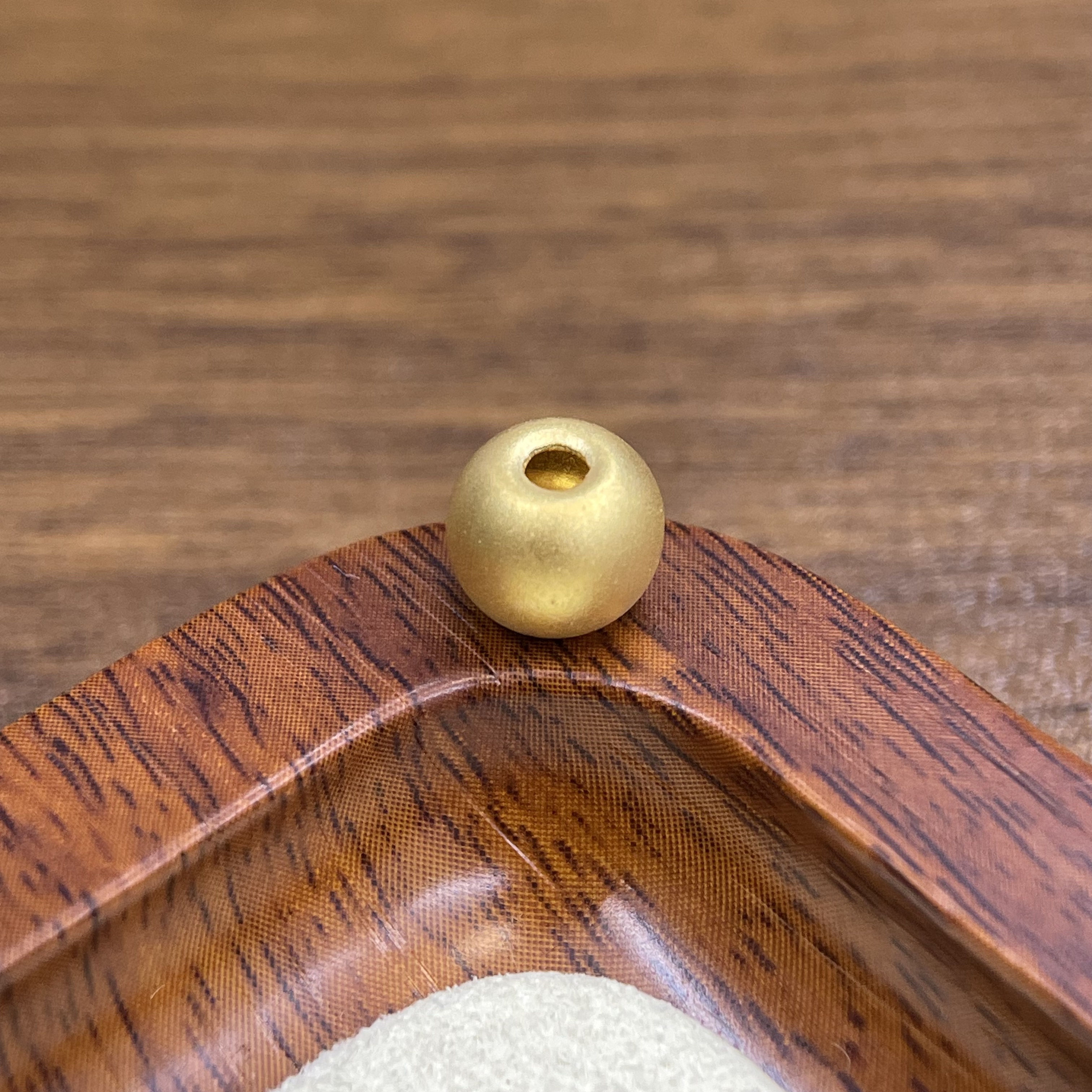 辉通黄金足金999-8mm古法转运珠DP2443-0560