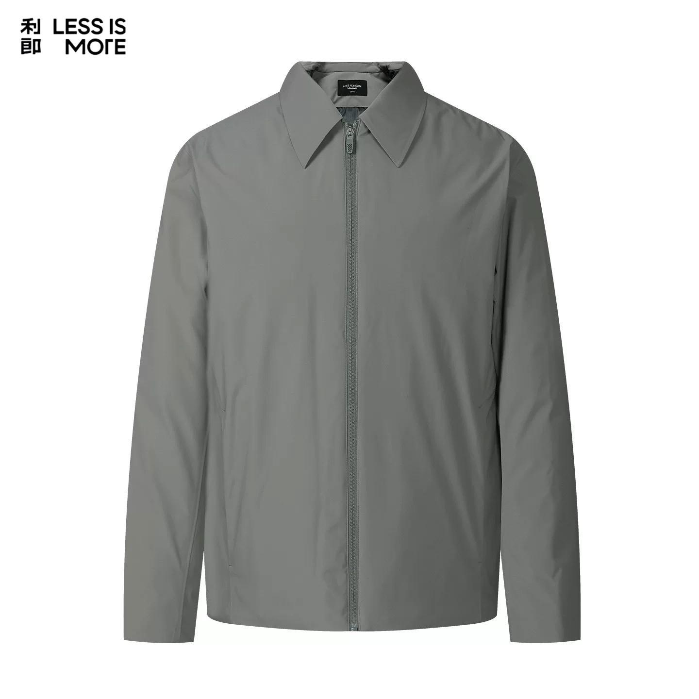 Lilanz/利郎《黄金6H/鲜绒》商务经典翻领轻薄羽绒服外套男装短款