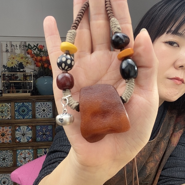蜜蜡项链未镶嵌项链
