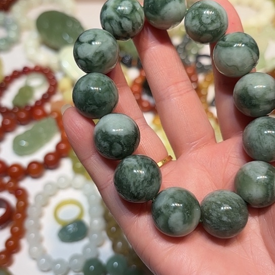 蛇纹石玉未镶嵌手串