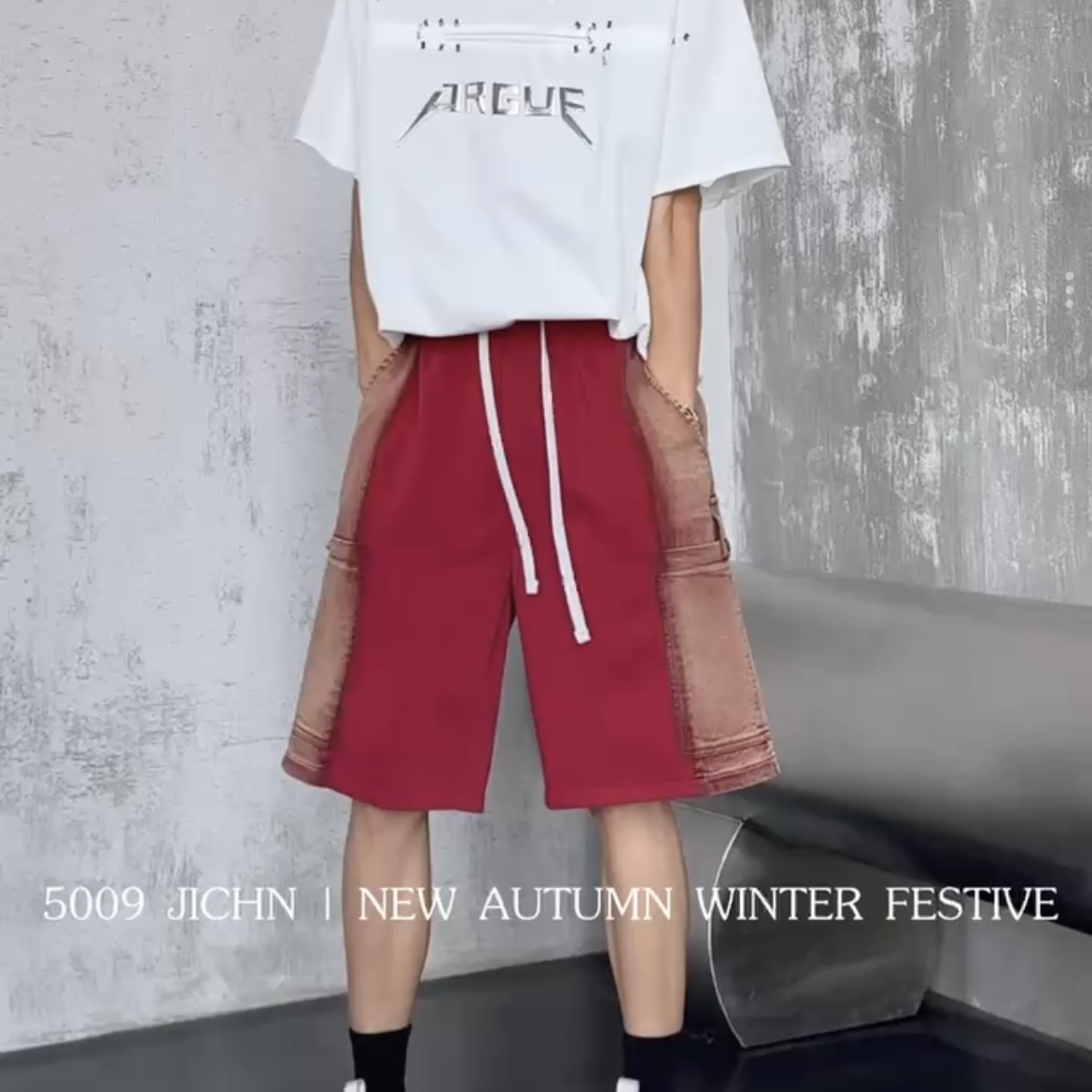【峰哥推荐】5009-广州UUS-潮牌撤柜短裤男女同款--