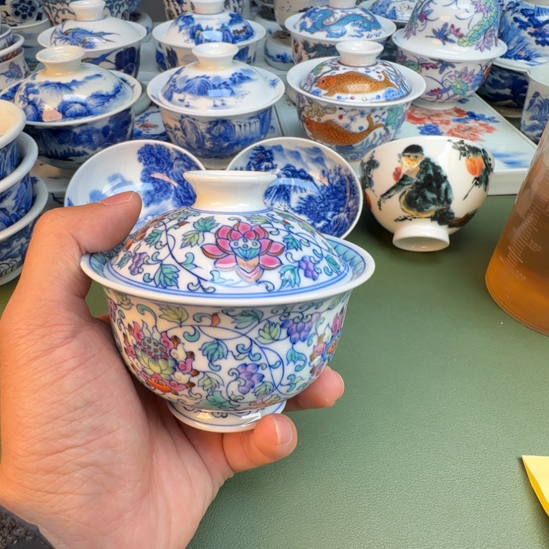 陶纯手工纯手绘茶具378