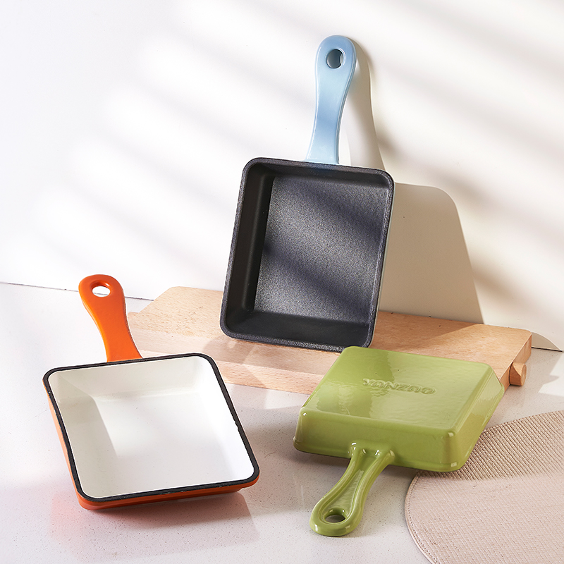 YANZAO/焱造铸铁珐琅锅13*15玉子烧