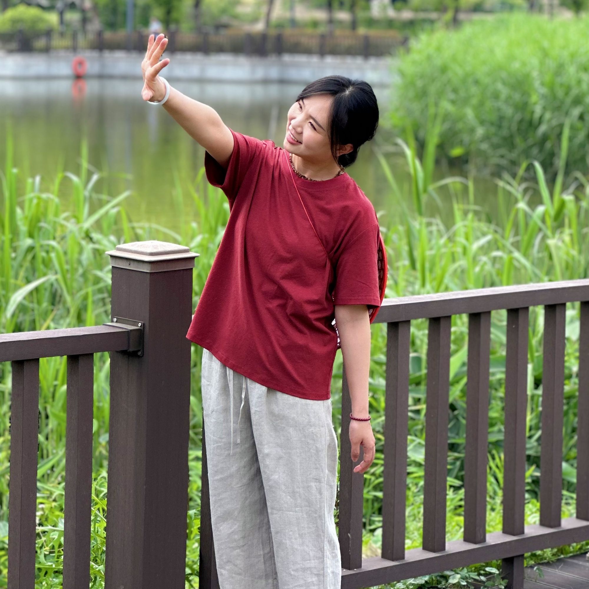 【索罗娜SLN】女款汉麻索罗娜T恤宽松夏季经典百搭