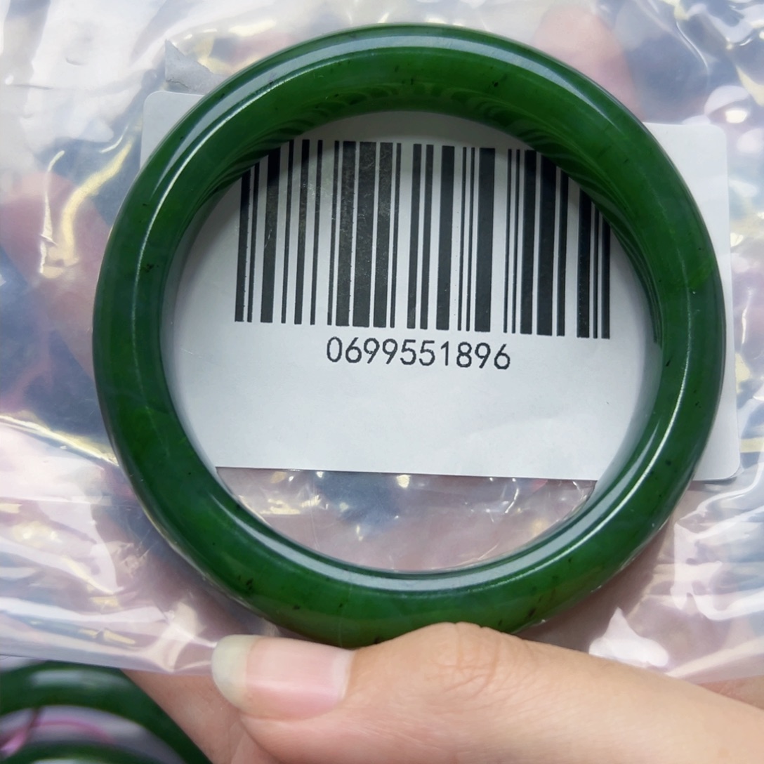 和田玉（碧玉）手镯未镶嵌61-62