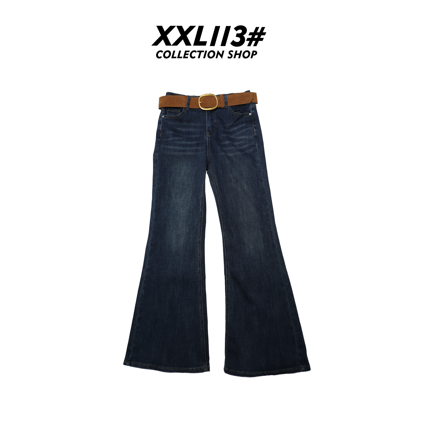 113* CENTRALIZED SHOP无弹喇叭裤高腰牛仔裤X5F09I6962