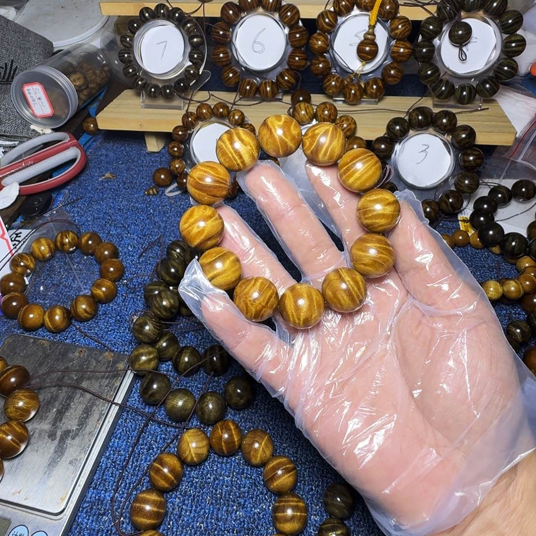 楠木（金丝楠）手串/手链小叶桢楠闪电