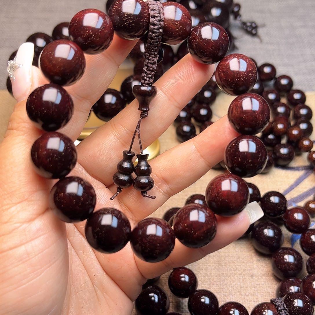 檀香紫檀（小叶紫檀）森*1.5 15颗细满星