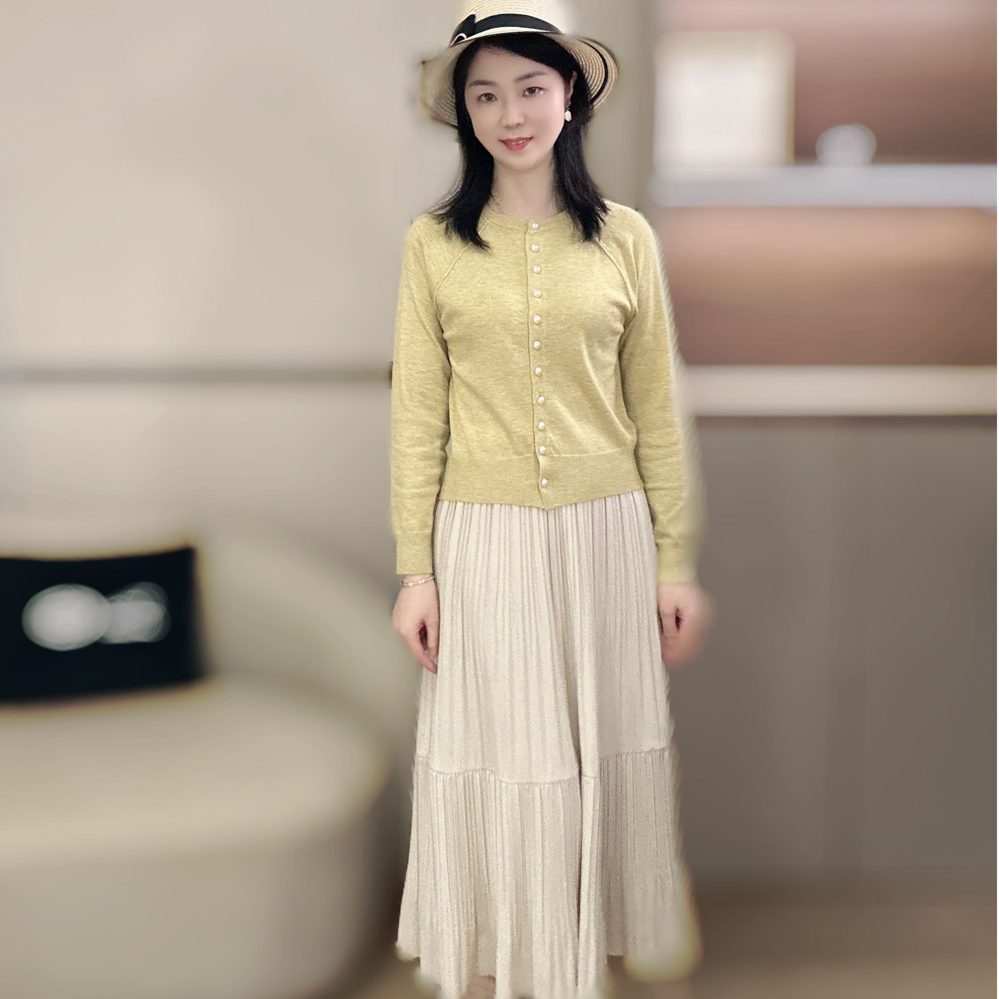 超细羊毛纱线针织开衫春季百搭亲肤显瘦新款