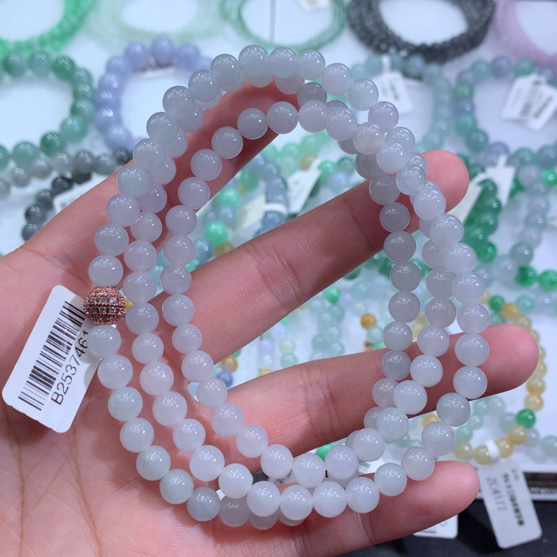 翡翠手链未镶嵌天然
