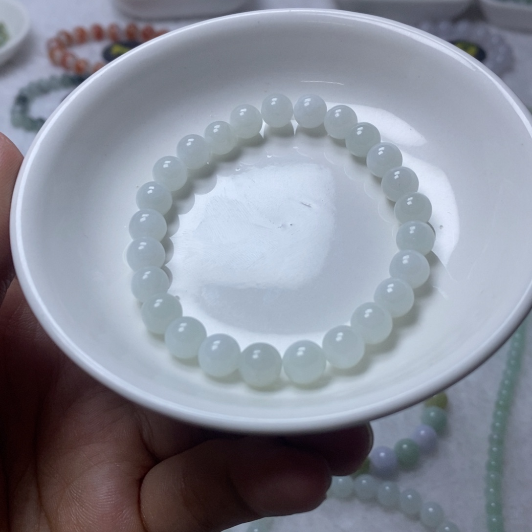 手链翡翠未镶嵌白月光卡7.4