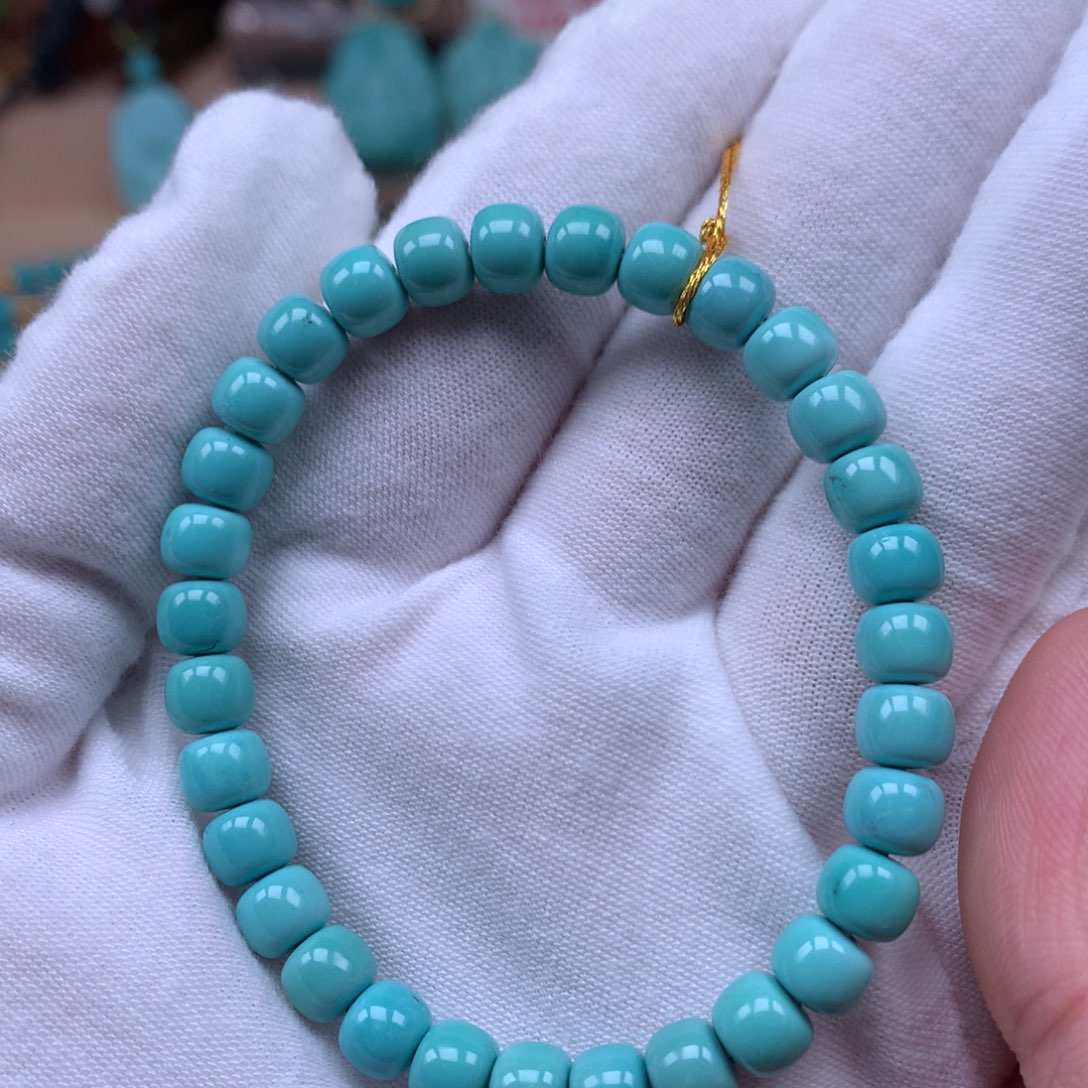 绿松石精品6.5mm未镶嵌