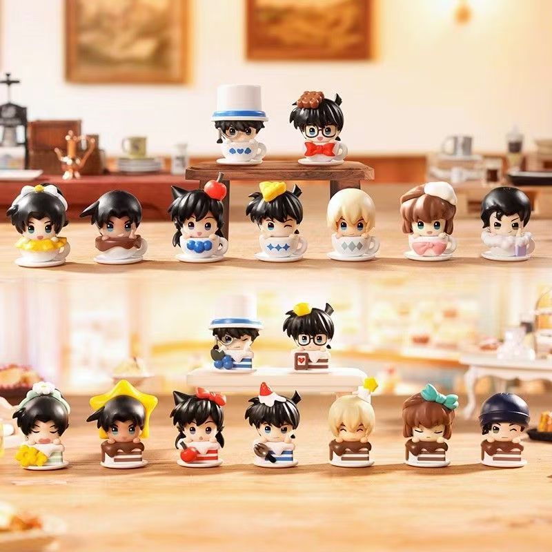 拆卡【名侦探柯南嗒豆-FUN系列 下午茶派对挂链摆件】盲盒收藏