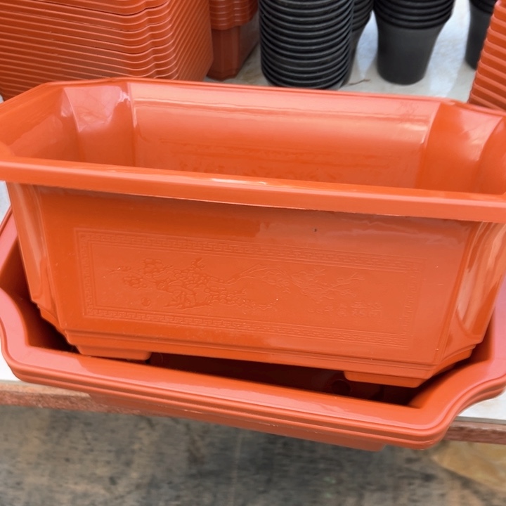 树脂红长盆长36宽27高15一组6