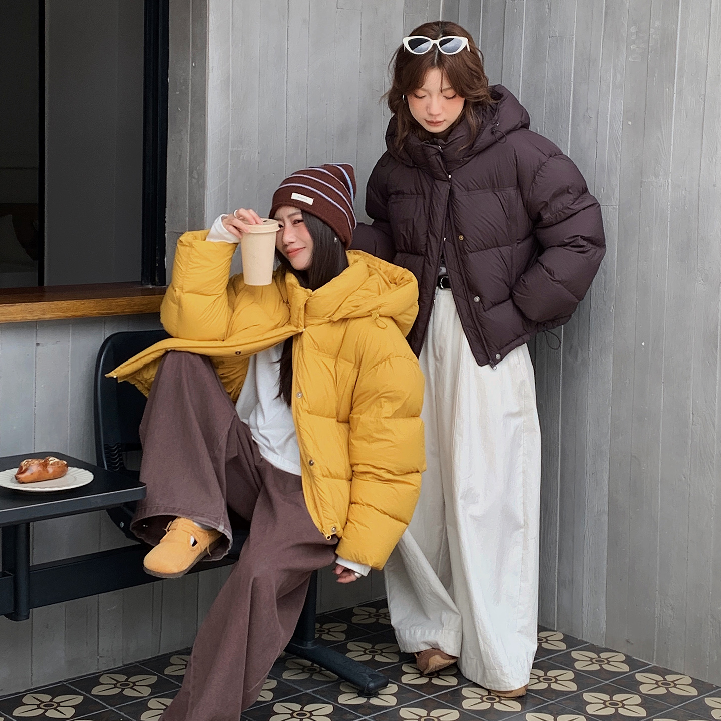 冬季新款女士潮流龟背泡芙钻石系列短款羽绒服.ZX