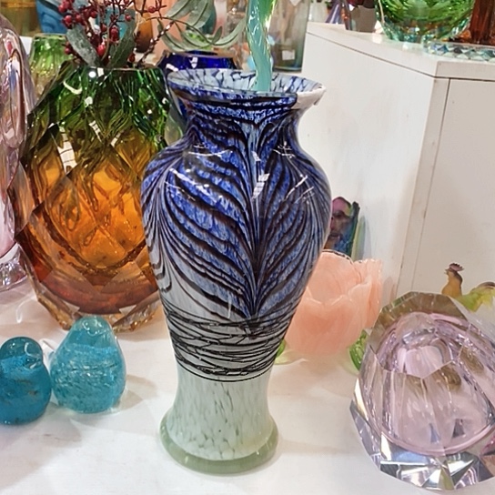 无铅玻璃花瓶高28厘米口径6厘米