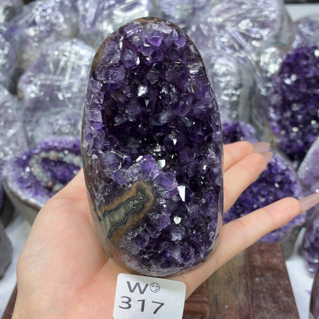 未镶嵌摆件紫晶紫水晶