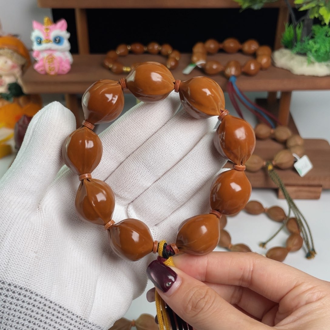 手串橄榄核原生态20/25梅林铁核素串