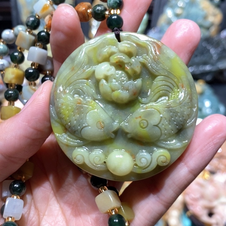 岫玉毛衣链未镶嵌