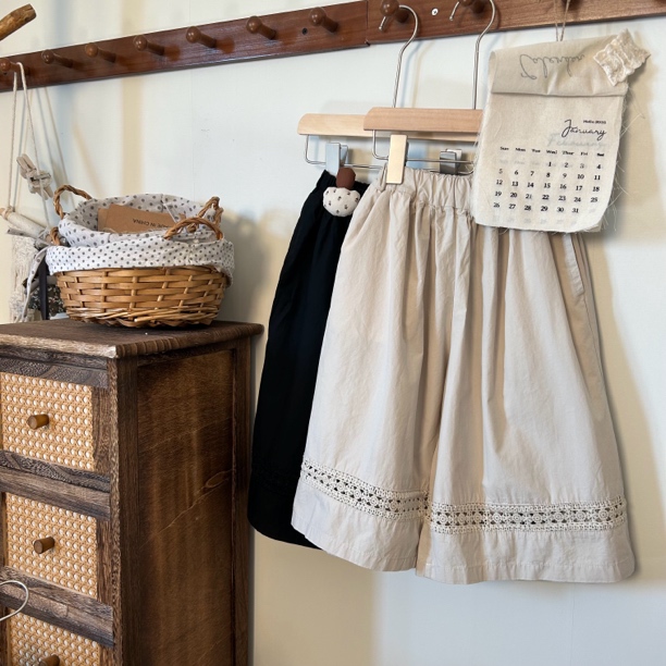 反豆kids夏季新款童装女童休闲阔腿裤宽松百搭160