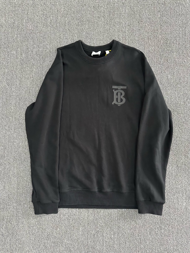 99新 BURBERRY/博柏利 巴宝莉 Tb印花黑色卫衣 M