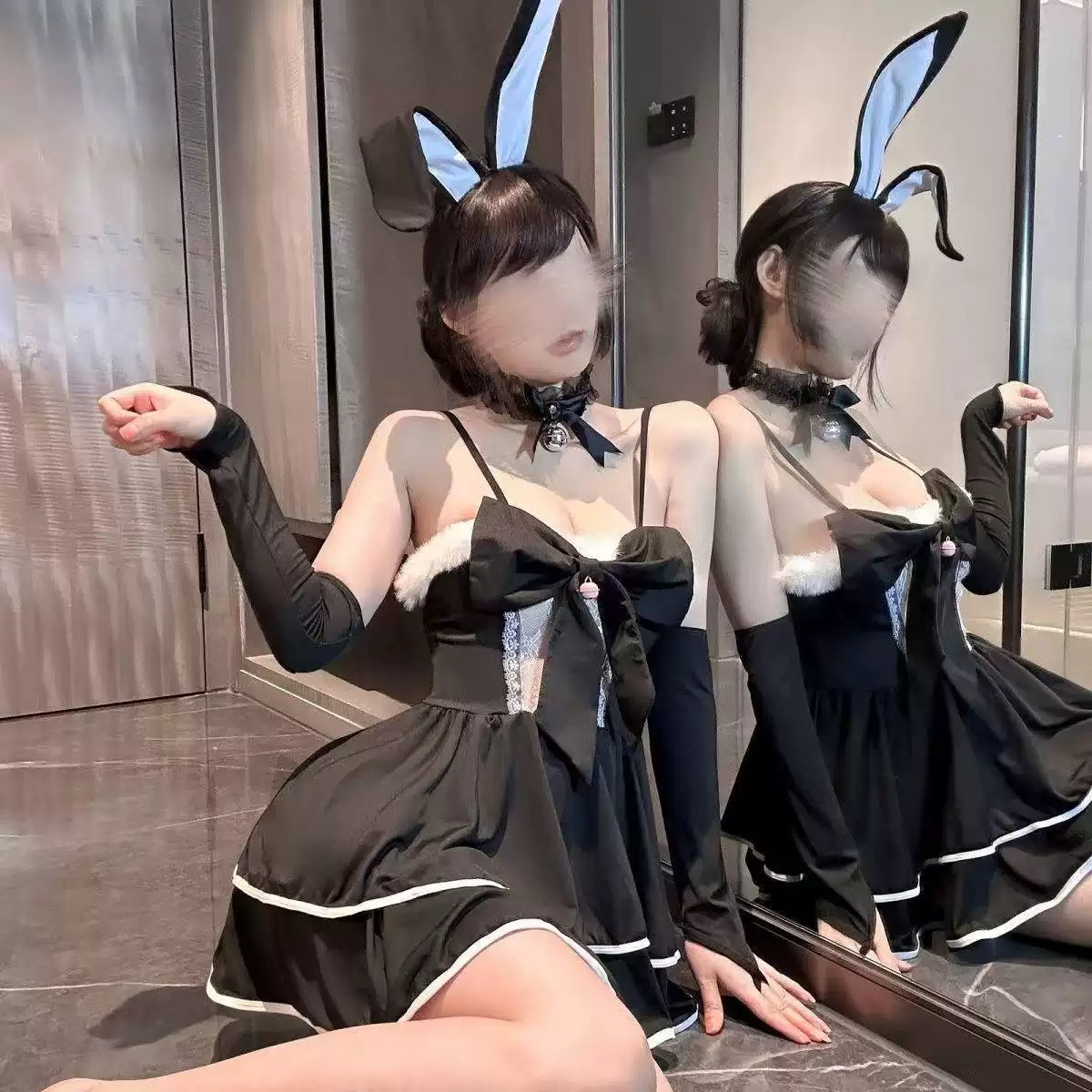 *黑化兔兔*纯欲梦幻cos兔女郎套装！【伍月柒号！no退no换】