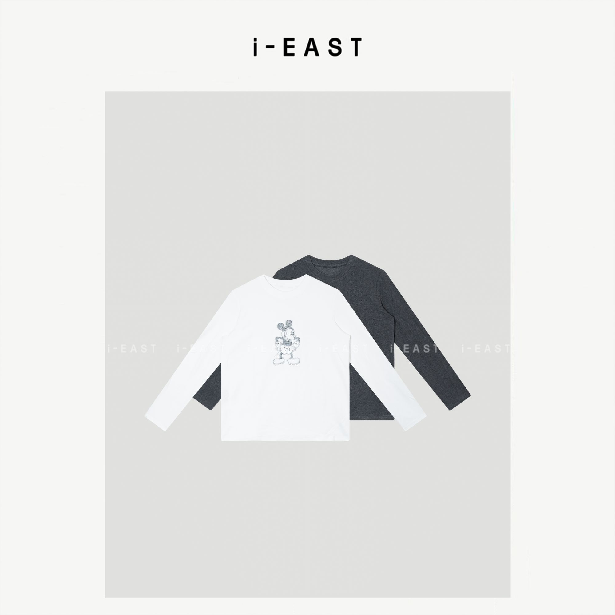 i-EAST NN 闪闪米奇 秋冬款百搭时尚米奇长袖T-5D SY9710