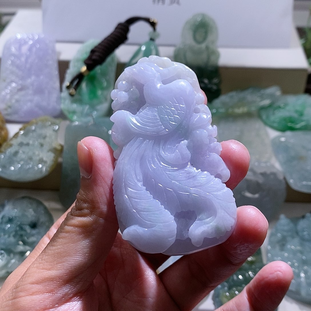 【闪购商品】翡翠颈饰未镶嵌凤凰