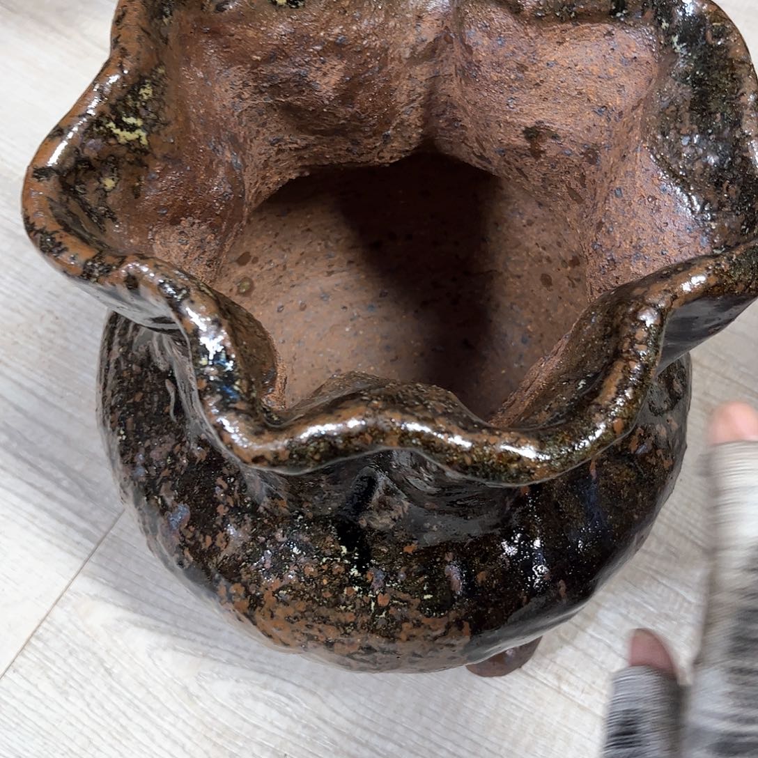 泥塑幸**延古镇炻陶花盆