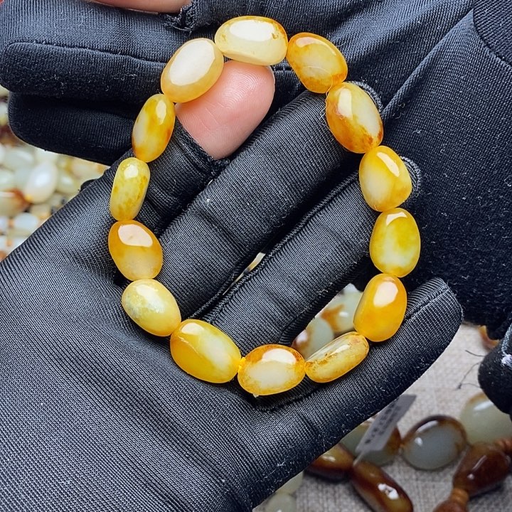 和田玉未镶嵌手链