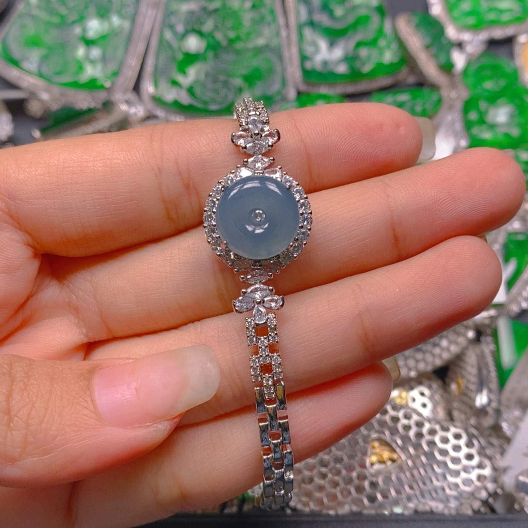 翡翠手链未镶嵌888888888