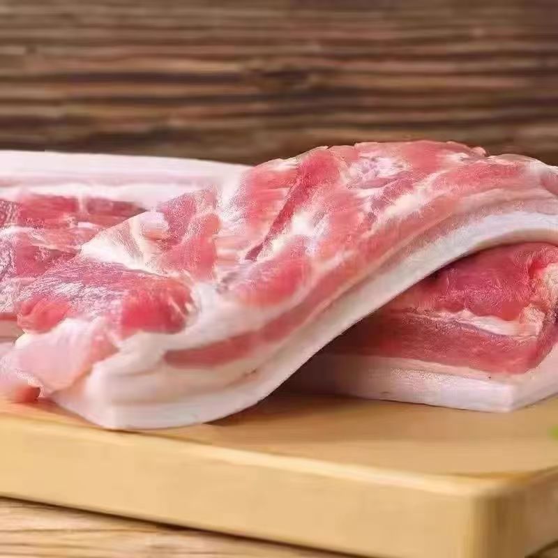 L【拍5斤五花送3斤到手8斤】农家散养新鲜带皮五花肉顺丰冷链包邮