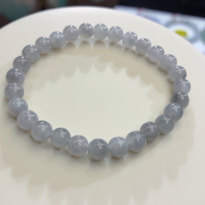 翡翠未镶嵌手链卡6．8福利款