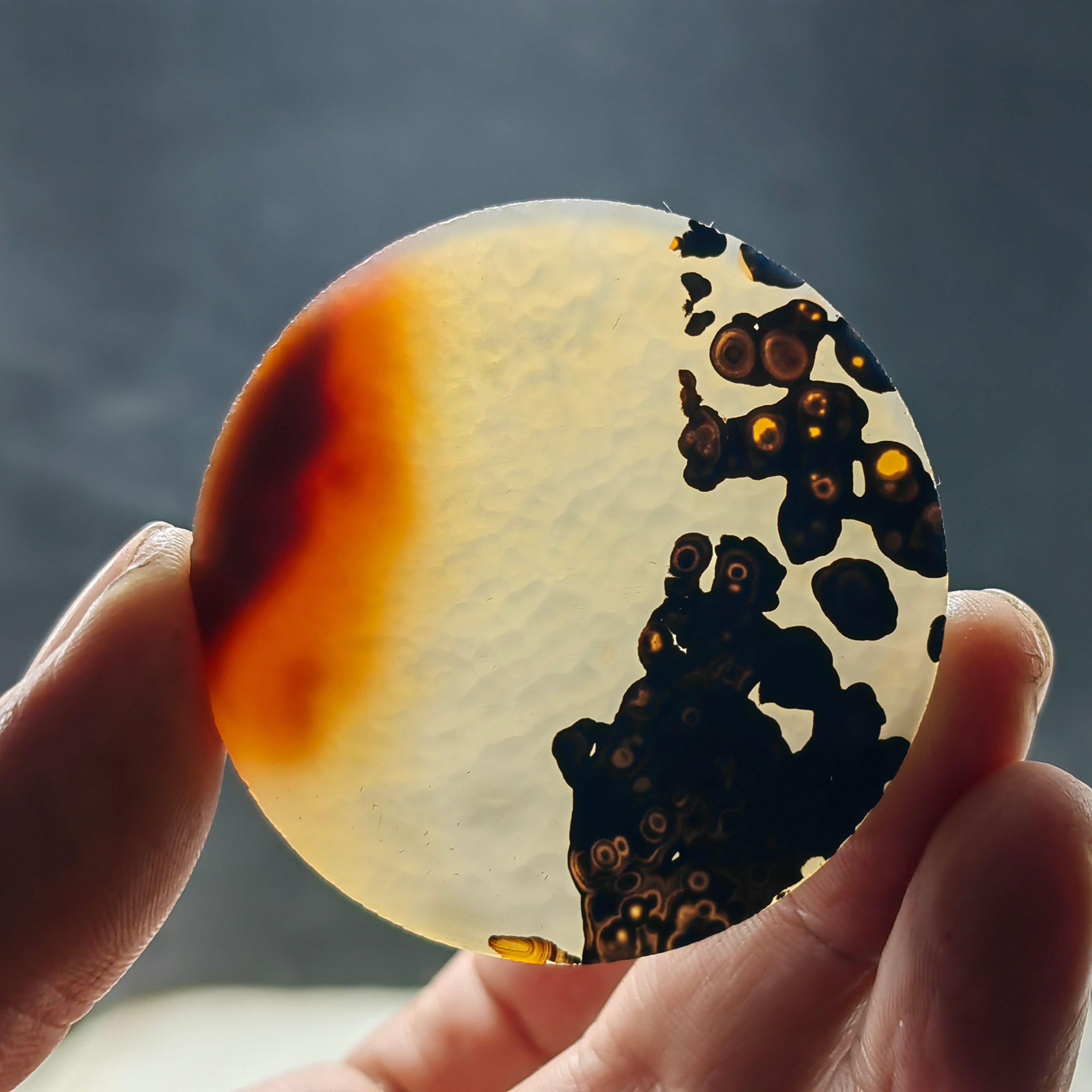 巴西海洋玉髓玛瑙草花象形纯天然吊坠风景男女水滴挂件山水意境画