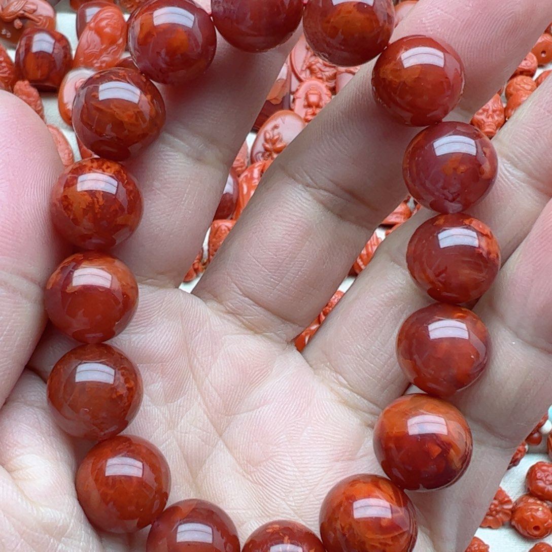 南红玛瑙配饰未镶嵌