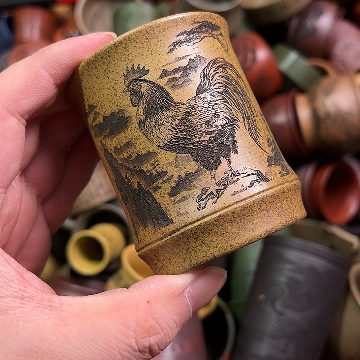紫砂茶杯全手工紫砂主人杯
