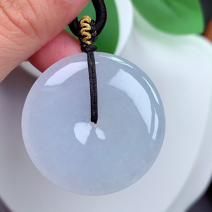 颈饰未镶嵌翡翠平安扣 35.4x5.6mm