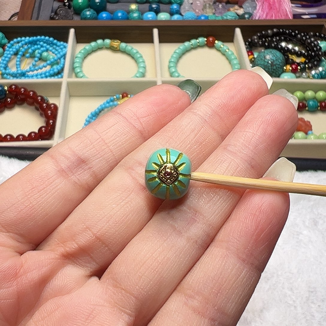 南红玛瑙未镶嵌珠宝半成品卡12太阳松