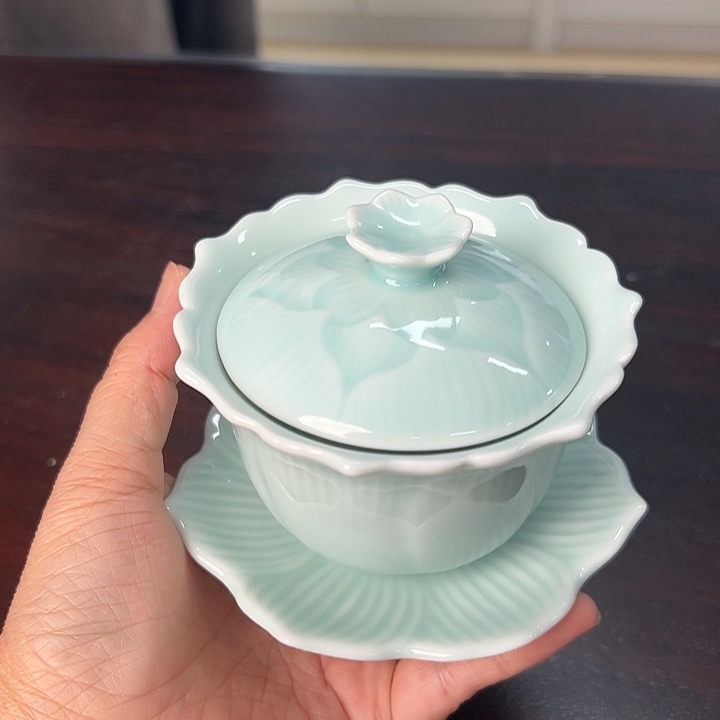 龙泉云间青瓷小米茶器