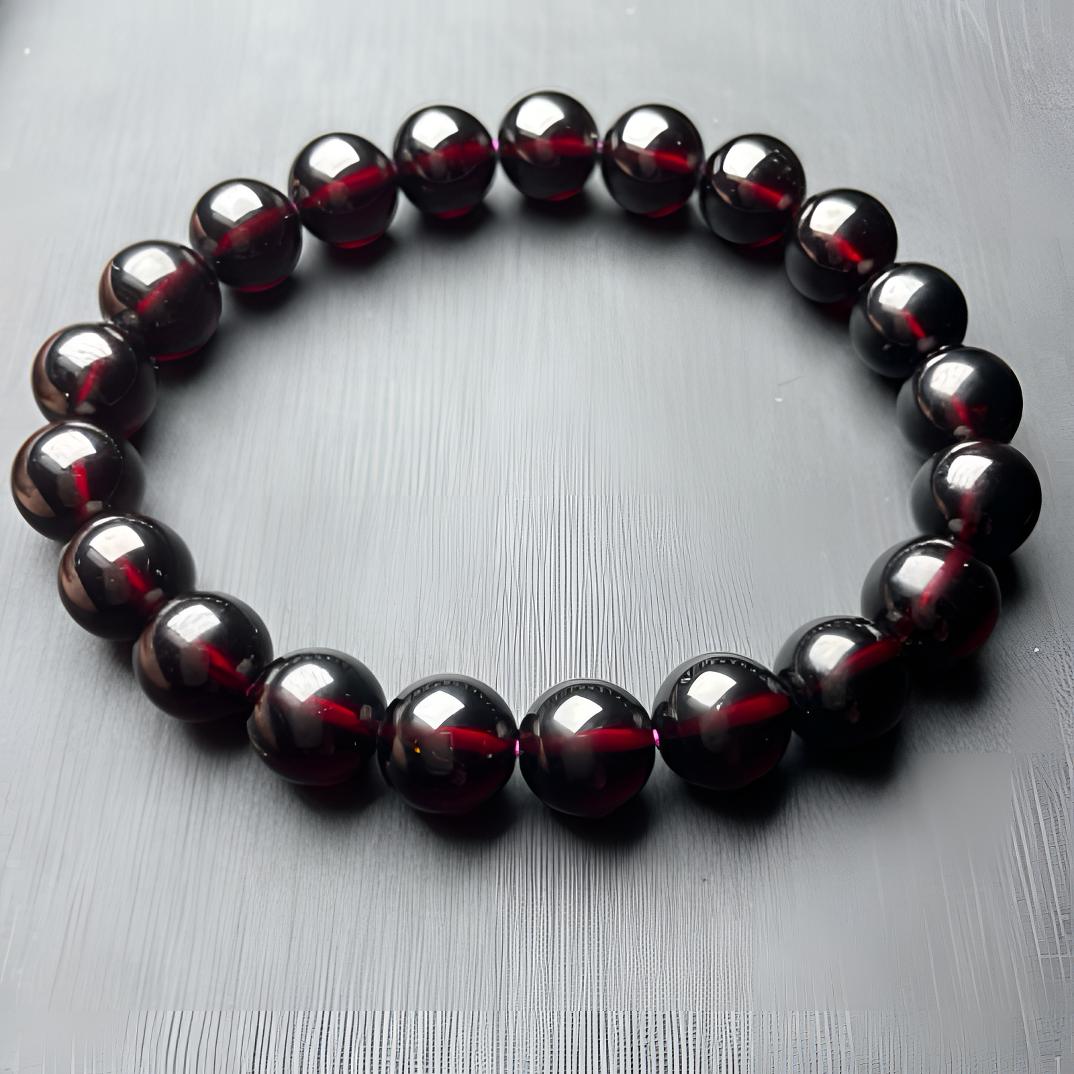 9.0MM福利天然酒红石榴石单圈