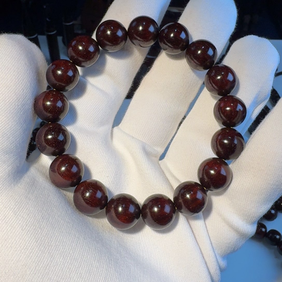 专***制小叶紫檀手串/手链印度小叶紫檀日本三味线古琴料高精尖