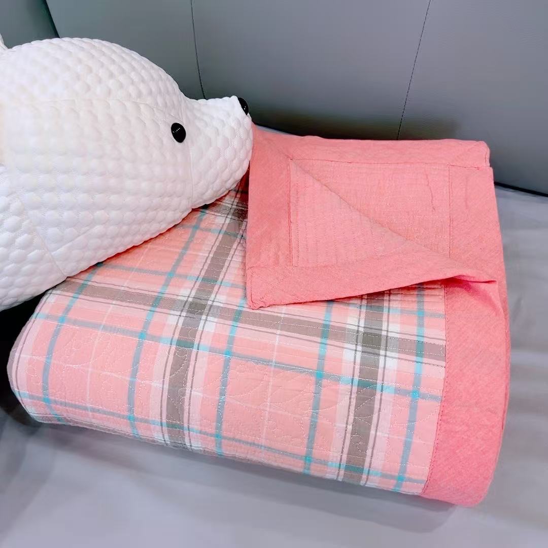 （精选）双面纯棉床盖—纯棉色织水洗棉可机洗床盖