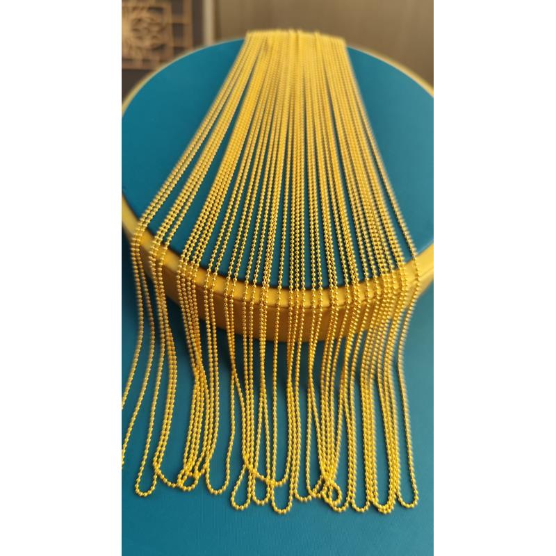 黄固定款亮面米珠