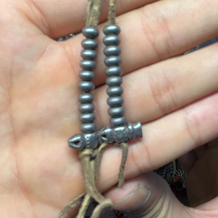 铜星月菩提吊坠项链