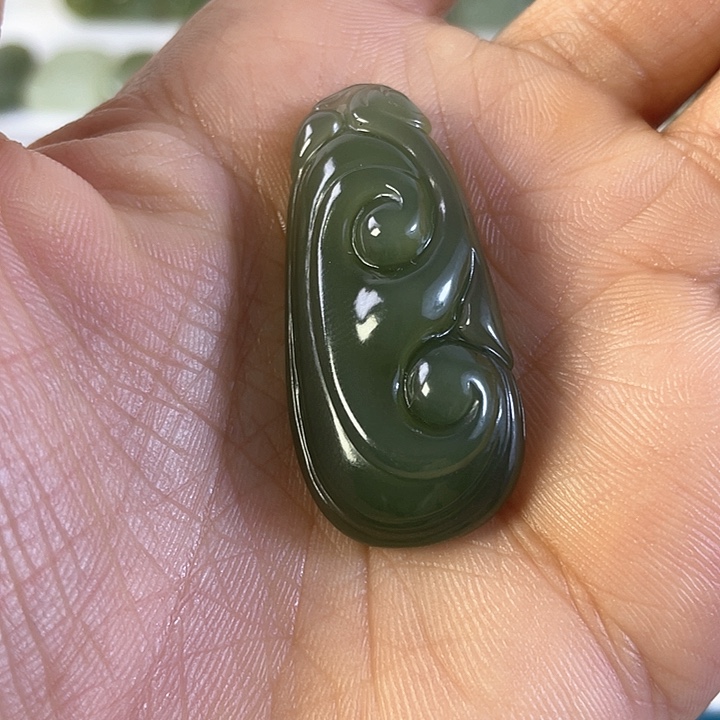 和田玉吊坠(不含链)未镶嵌